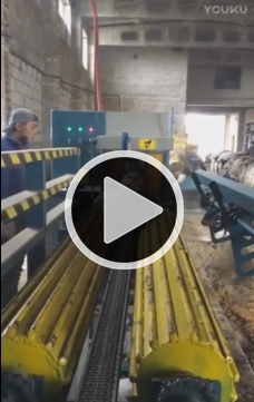 全自動流水線原木多片鋸視頻方木多片鋸，圓