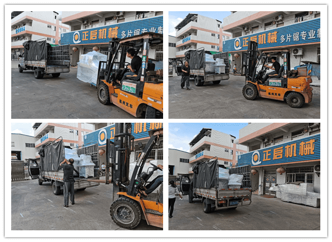 2020年&nbsp;8月發(fā)往廣東省佛山市--ZQ80型方木多片鋸、自動磨齒機