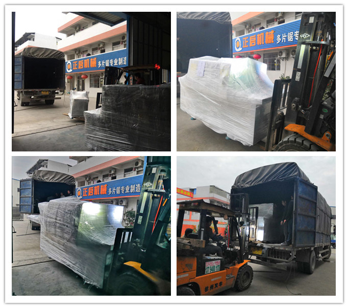 2018年12月發往廣西省梧州岑溪市--ZQ250型雙排鏈原木多片鋸