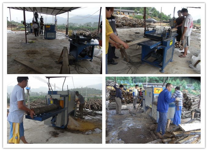 廣東韶關(guān)市馬壩-原木多片鋸、清邊機工作圖