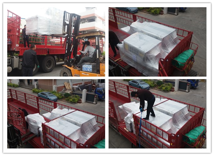 2018年4月發往新疆哈密市原木多片鋸、方木多片鋸、清邊機、