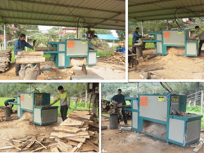 原木多片鋸200型&nbsp;&nbsp;河南新密縣客戶現場加工楊木