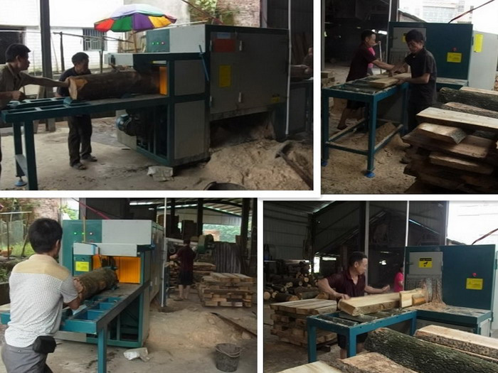 原木多片鋸350機&nbsp;湖南邵陽市現場加工
