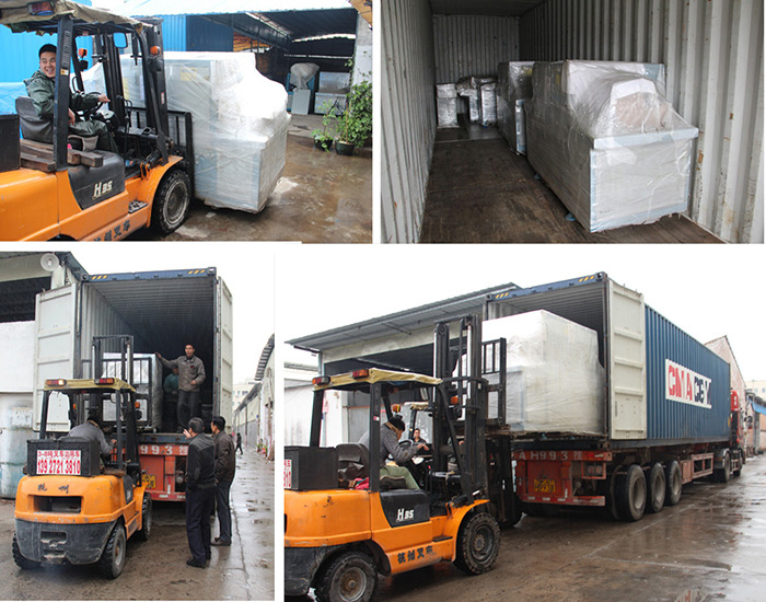 發往印尼客戶的多片鋸專柜--自動原木多片鋸生產線