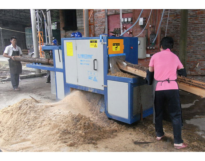 廣東-梅州---250圓木多片鋸加工現場