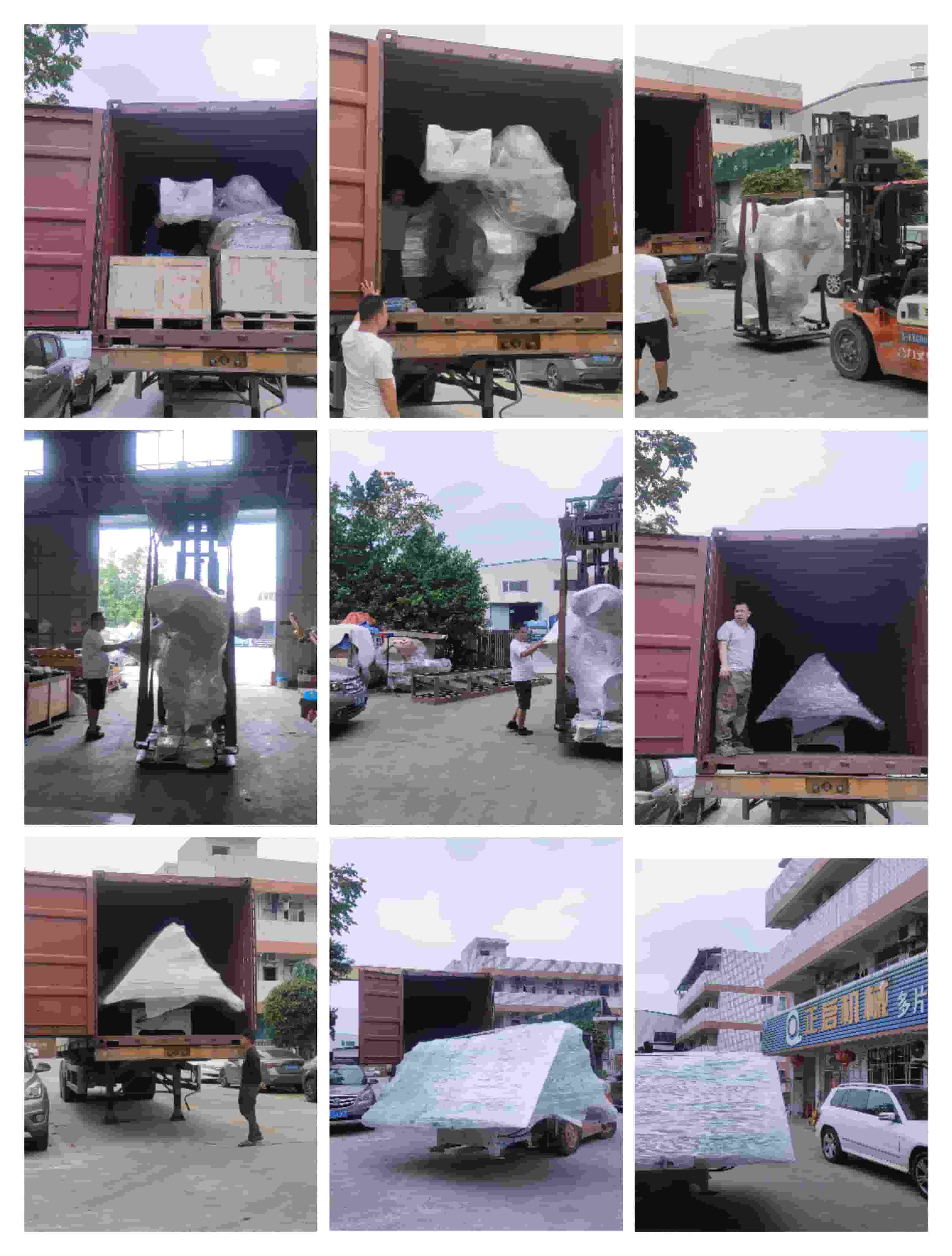 2023年4月14日發歐洲捷克裝柜-釘托盤ABB機器人、旋轉工作臺